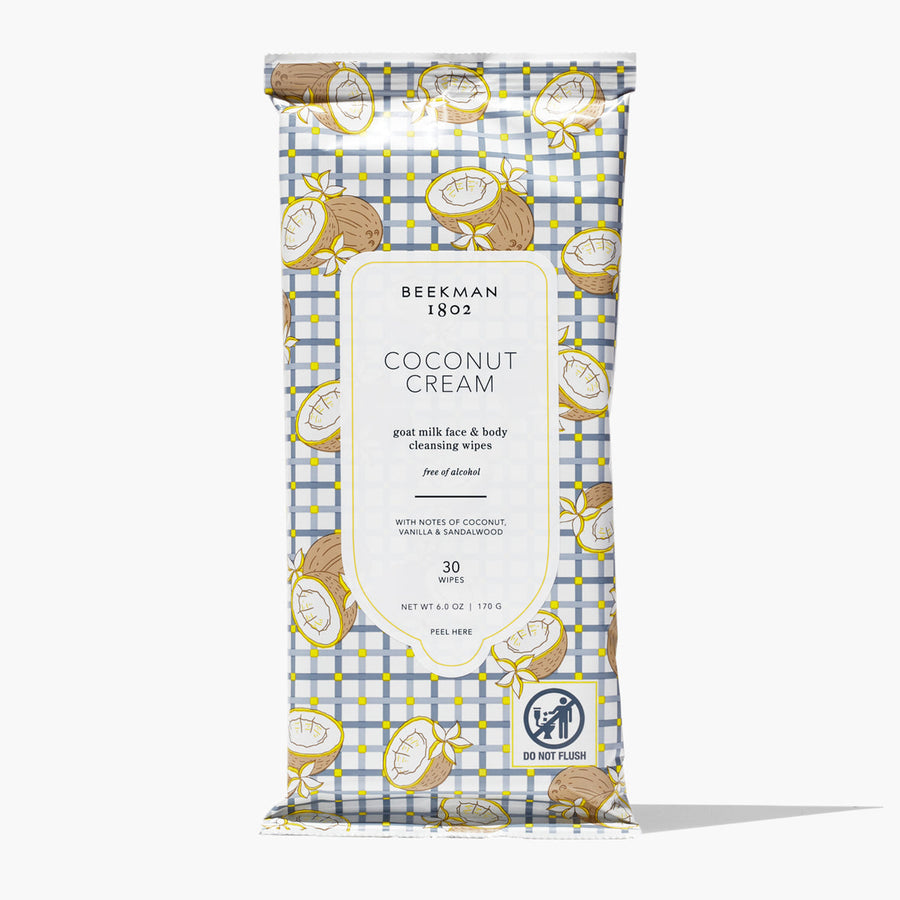 COCONUT CREAM FACE & BODY CLEANSING WIPES
