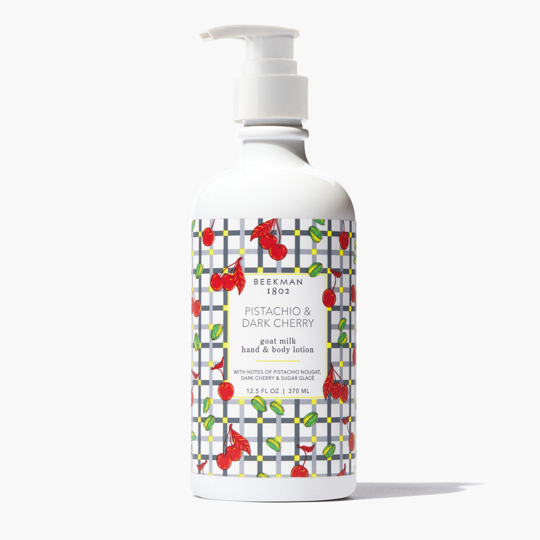 PISTACHIO & DARK CHERRY GOAT MILK LOTION 12.5OZ