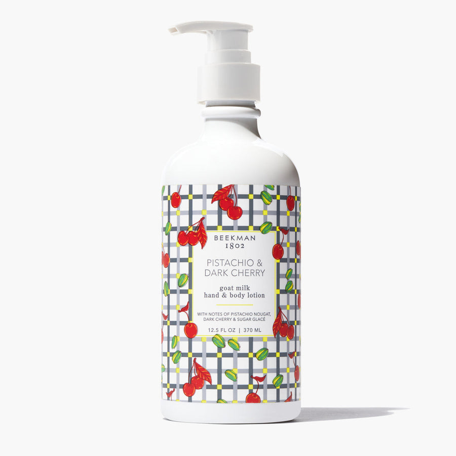 PISTACHIO & DARK CHERRY GOAT MILK LOTION 12.5OZ
