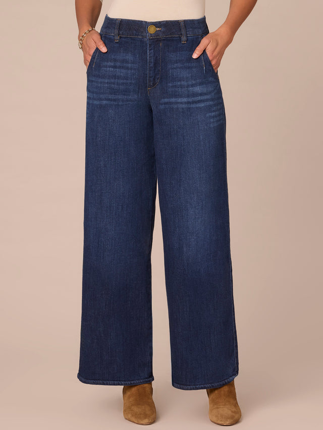 WIDE LEG JEAN WITH TULIP HEM
