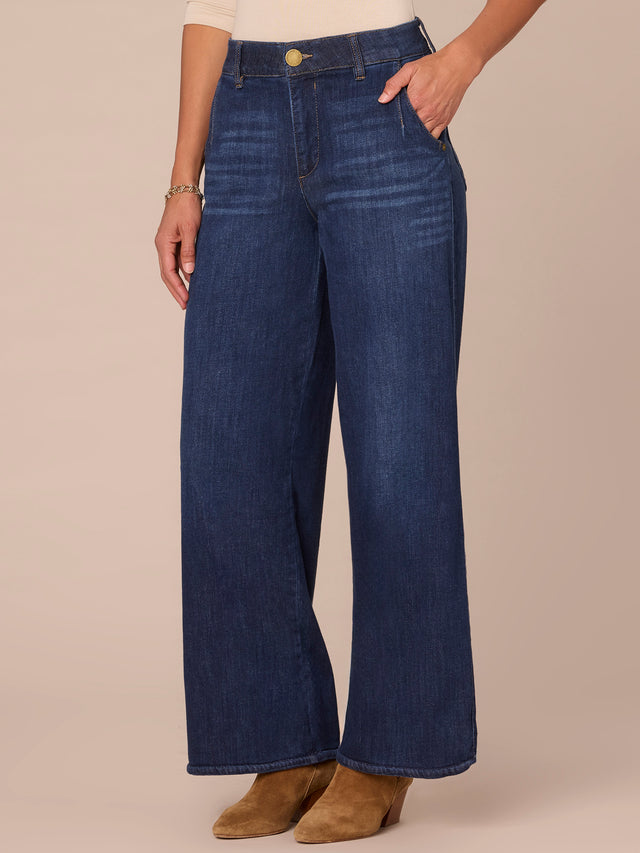 WIDE LEG JEAN WITH TULIP HEM
