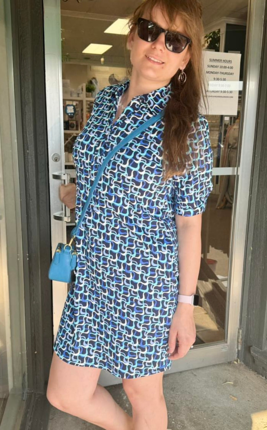 LIBBY COLLAR BUTTON DOWN DRESS
