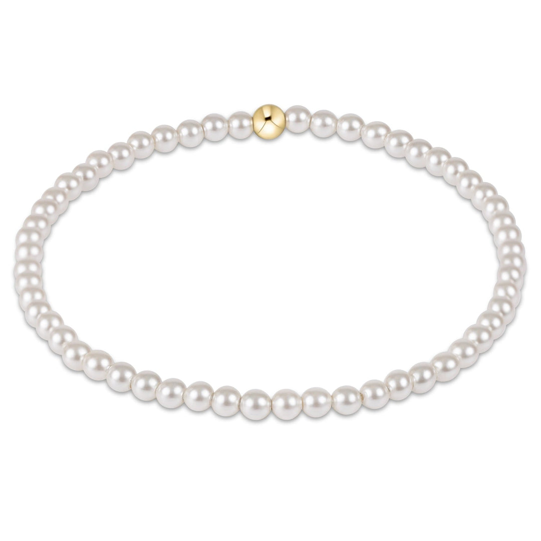 CLASSIC PEARL 3MM BEAD BRACELET