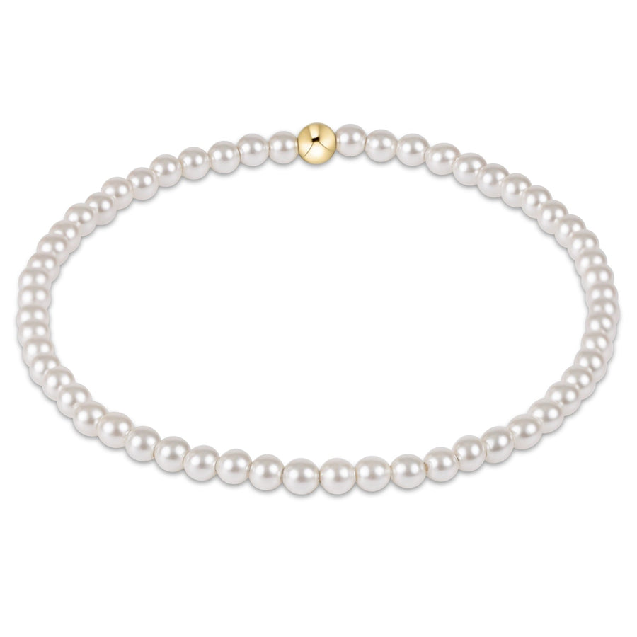 CLASSIC PEARL 3MM BEAD BRACELET
