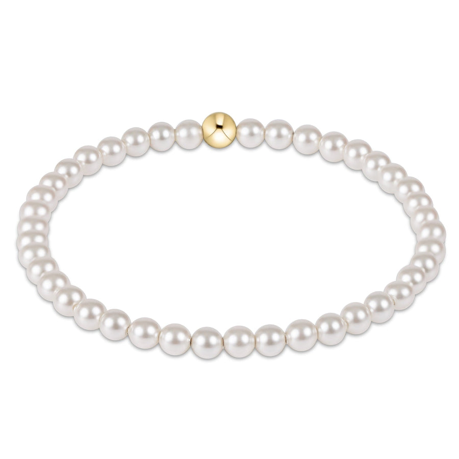 EXTENDS - CLASSIC PEARL 4MM BEAD BRACELET
