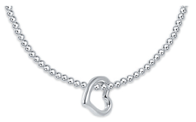 CLASSIC STERLING 2.5MM BRACELET - LOVE CHARM