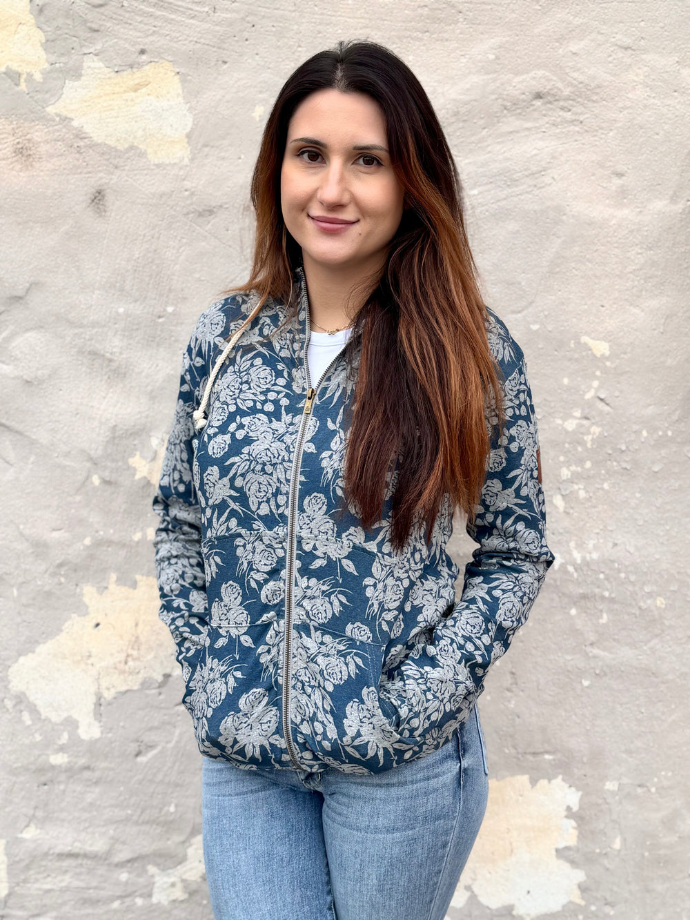 TWILIGHT BLOOMS FULLZIP SWEATSHIRT
