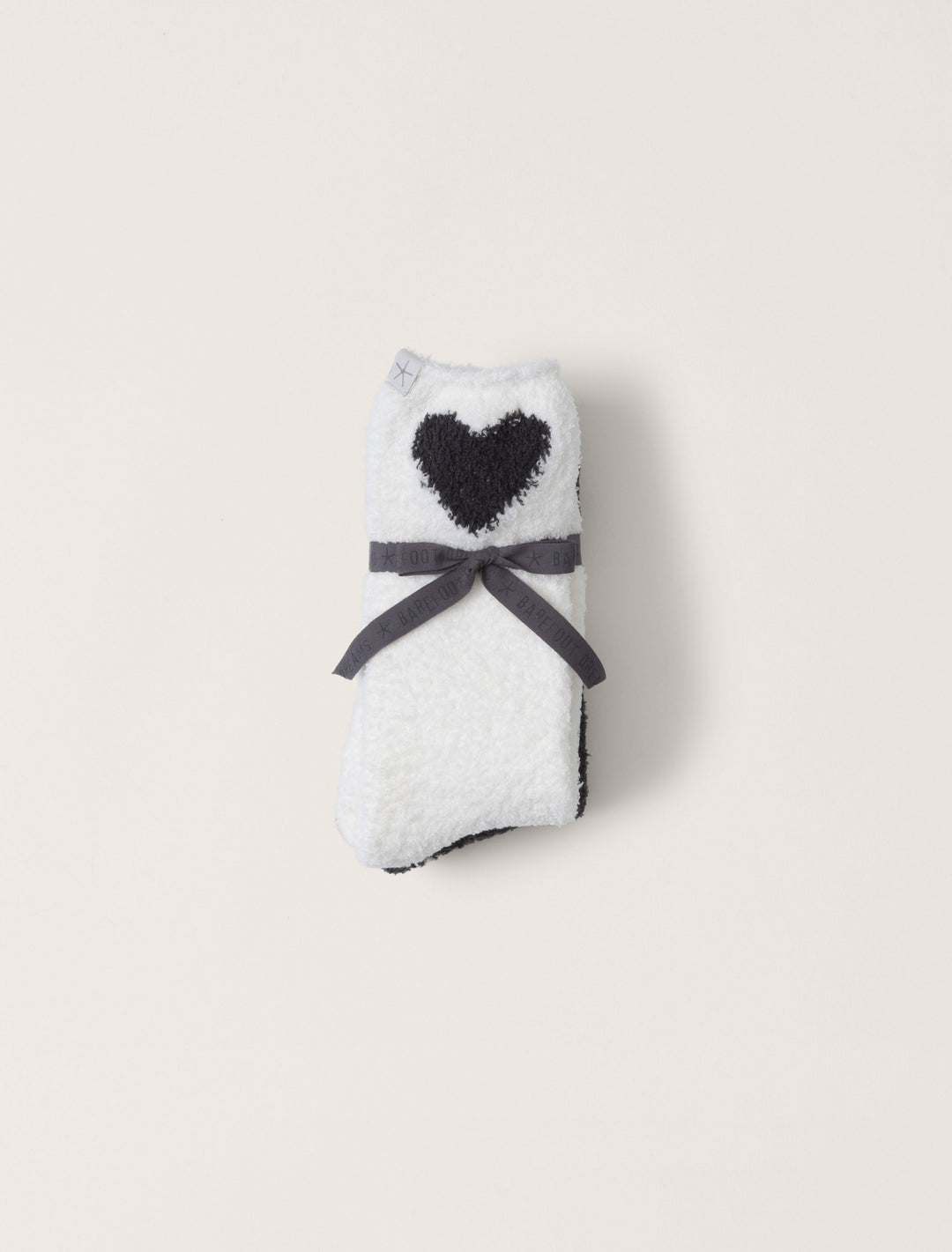 COZYCHIC CARBON/PEARL HEART PRINT SOCK SET