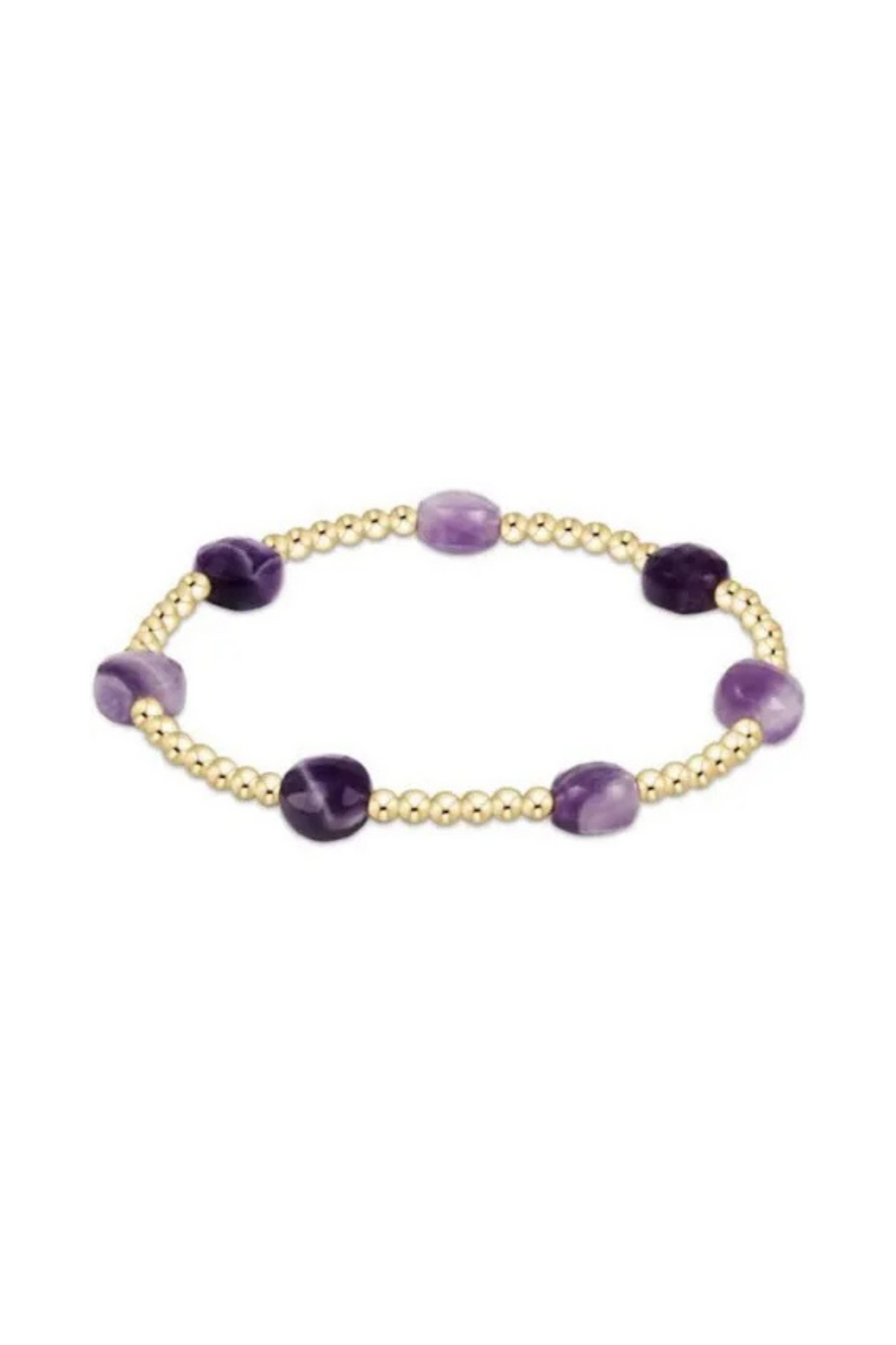 AMETHYST ADMIRE GOLD 3MM BEAD
