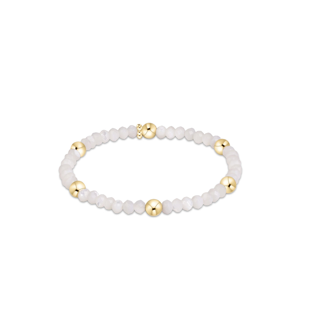 EXTENDS - MOTHER OF PEARL PRESENCE 4MM BRACELET