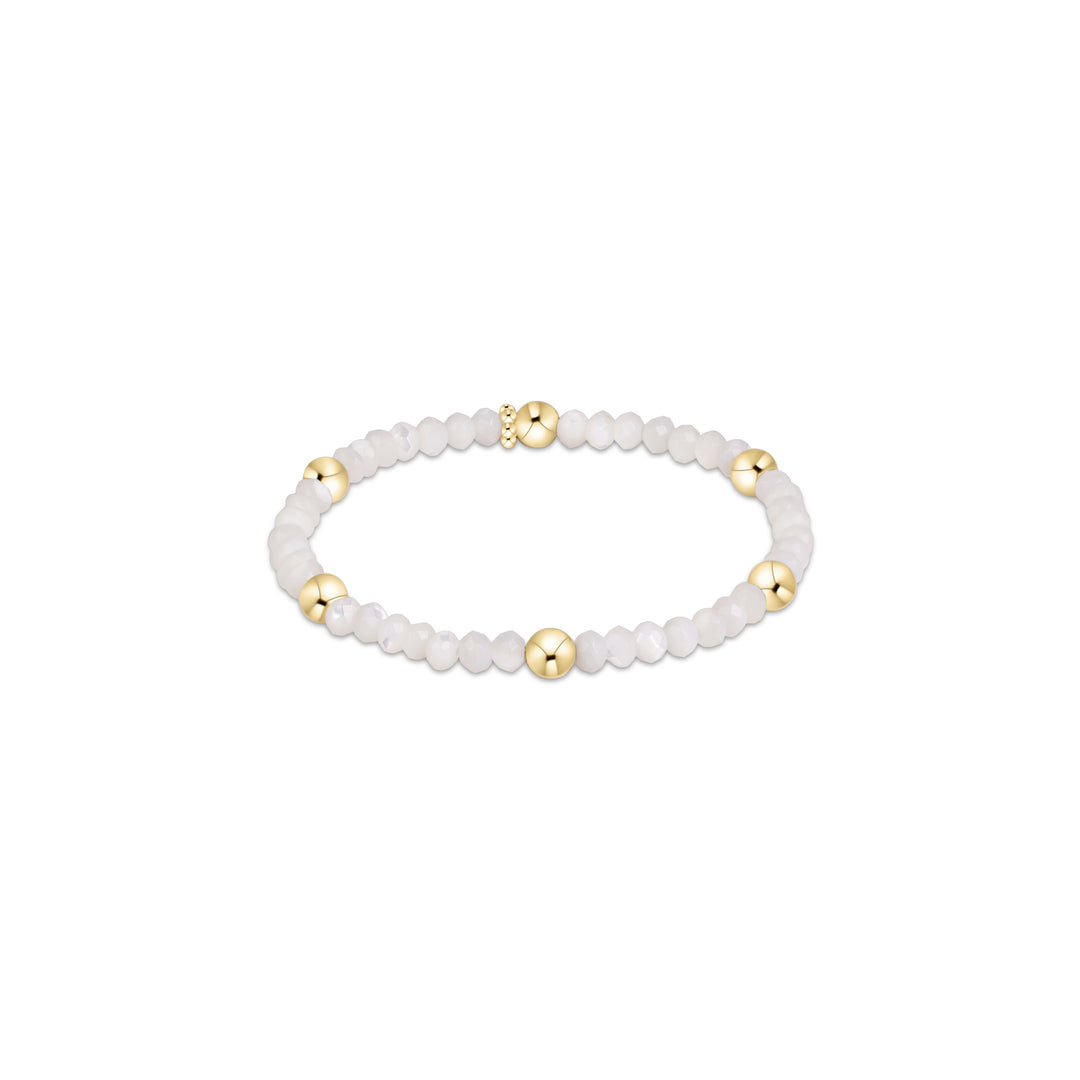 MOTHER OF PEARL PRESENCE 4MM BRACELET