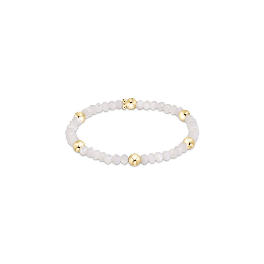 MOTHER OF PEARL PRESENCE 4MM BRACELET
