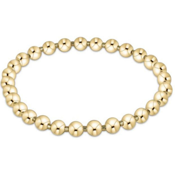 GAMEDAY GOLD LUSTER HOPE GRATEFUL 5MM BEAD BRACELET
