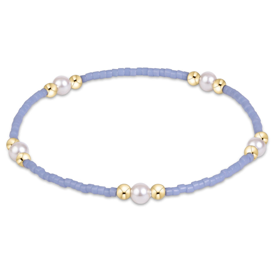 LIGHT BLUE GAMEDAY HOPE PURPOSE PEARL BRACELET
