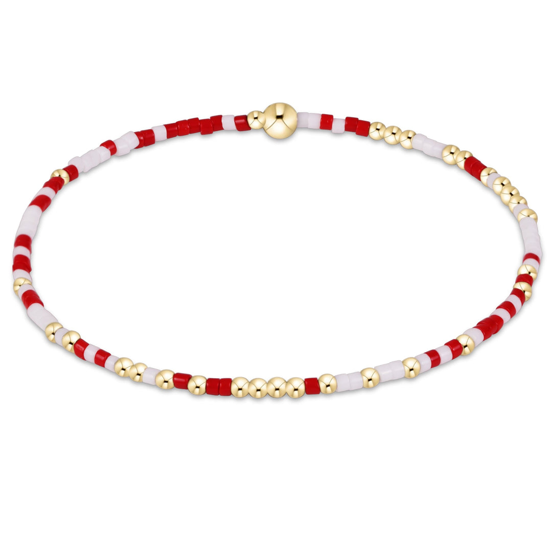 RED & WHITE GAMEDAY HOPE UNWRITTEN BRACELET