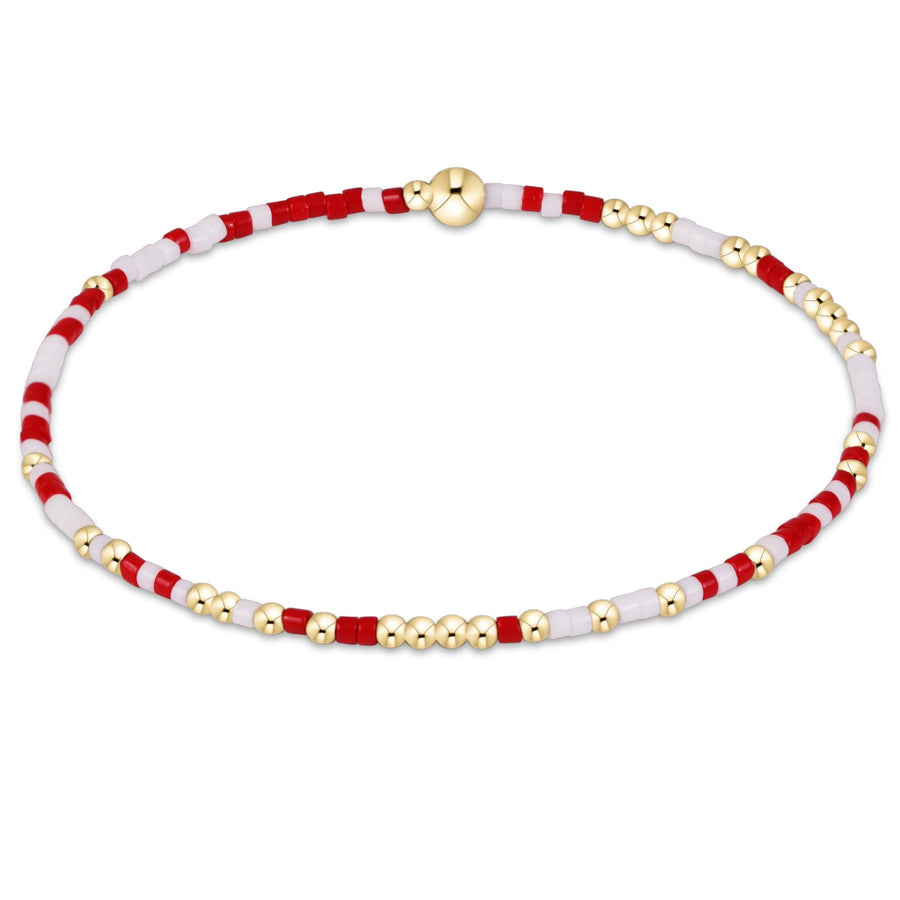 RED & WHITE GAMEDAY HOPE UNWRITTEN BRACELET
