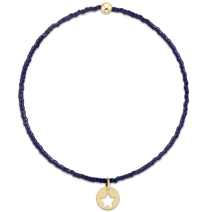 EXTENDS NAVY STAR CHARM HOPE CLASSIC BRACELET

