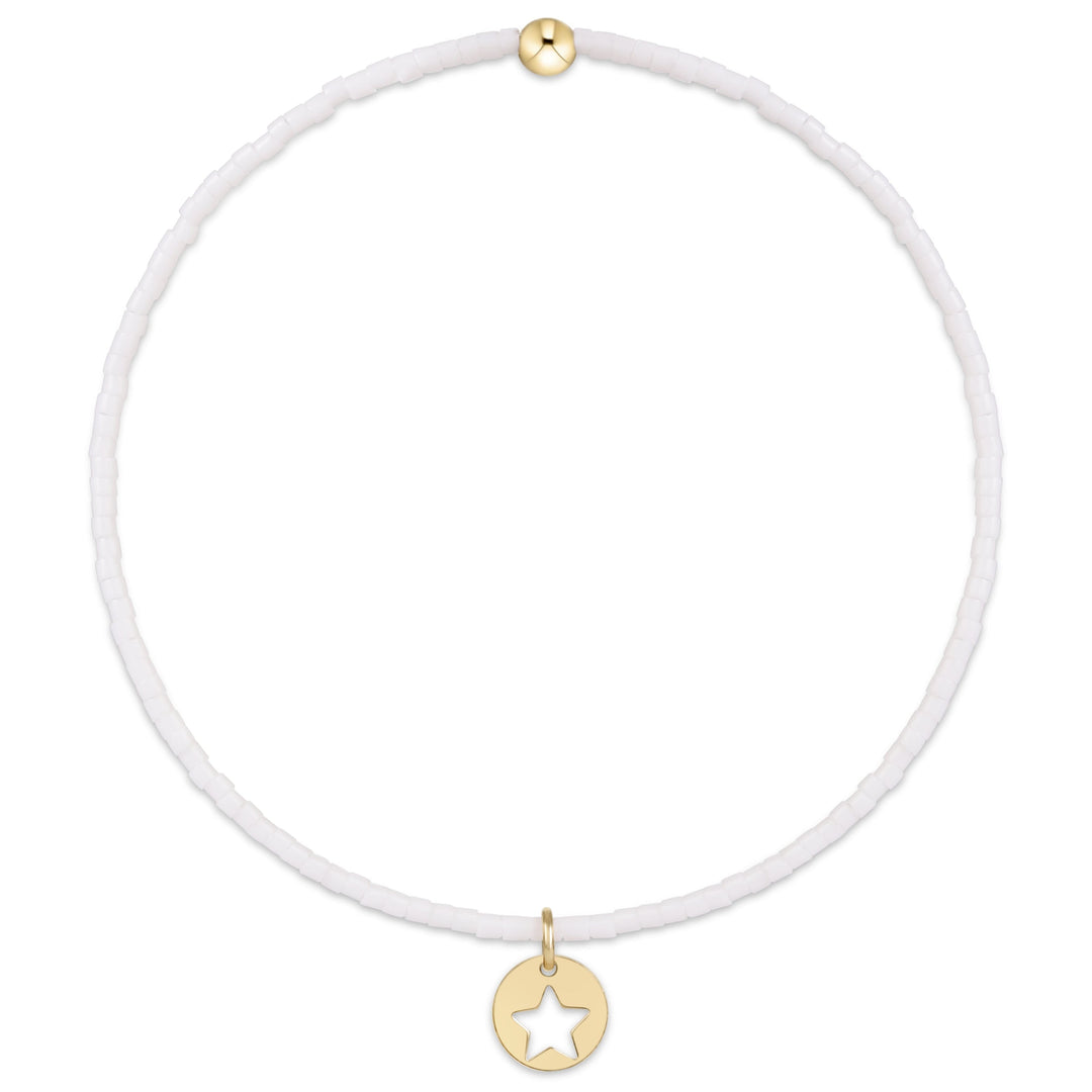WHITE STAR CHARM HOPE CLASSIC BRACELET