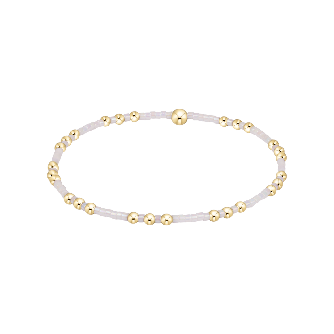 SILKY WHITE HOPE JOY BRACELET
