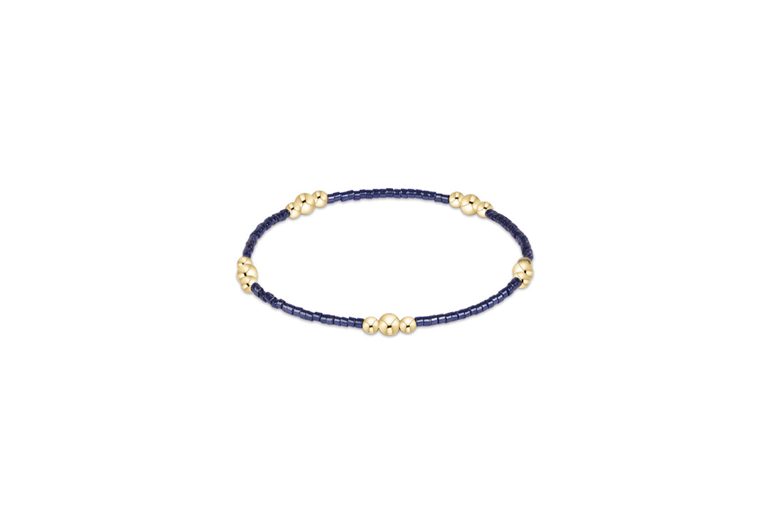 NAVY HOPE PURPOSE GOLD BRACELET