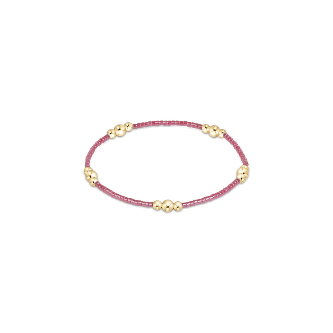 PINK CHAMPAGNE HOPE PURPOSE GOLD BRACELET