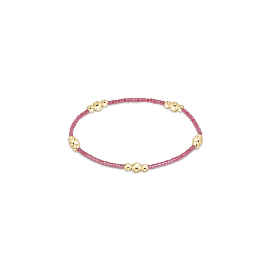 PINK CHAMPAGNE HOPE PURPOSE GOLD BRACELET
