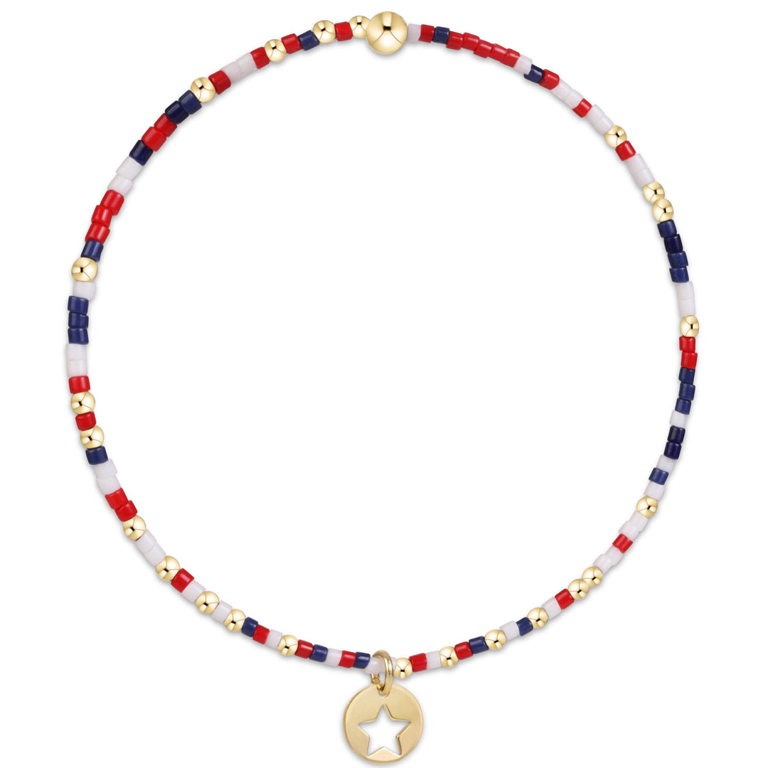 EXTENDS FIRECRACKER STAR CHARM HOPE UNWRITTEN BRACELET