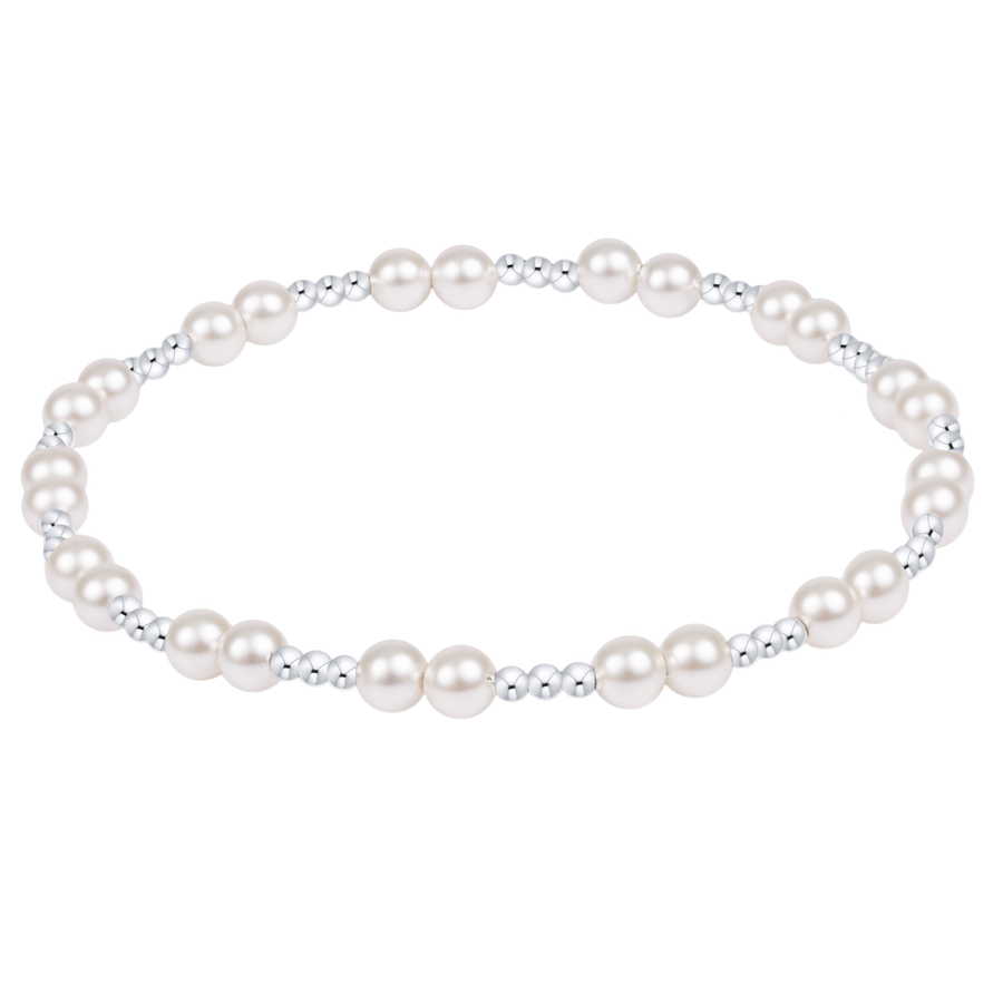 STERLING TOGETHER PEARL 4MM BRACELET
