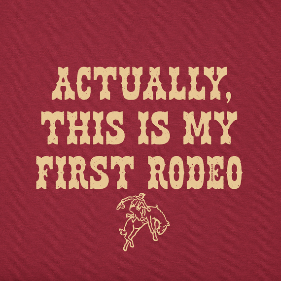 FIRST RODEO WOODCUT LONG SLEEVE ONESIE
