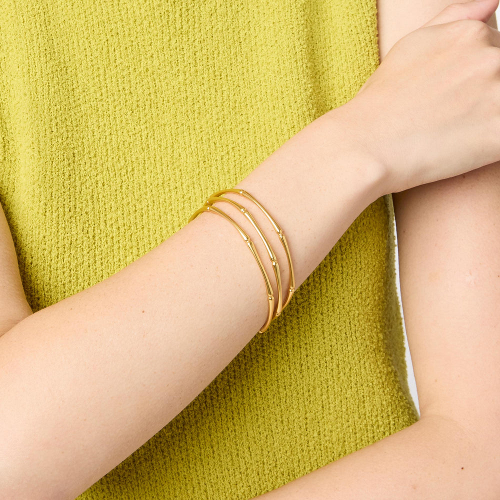 GOLD BAMBOO BANGLE
