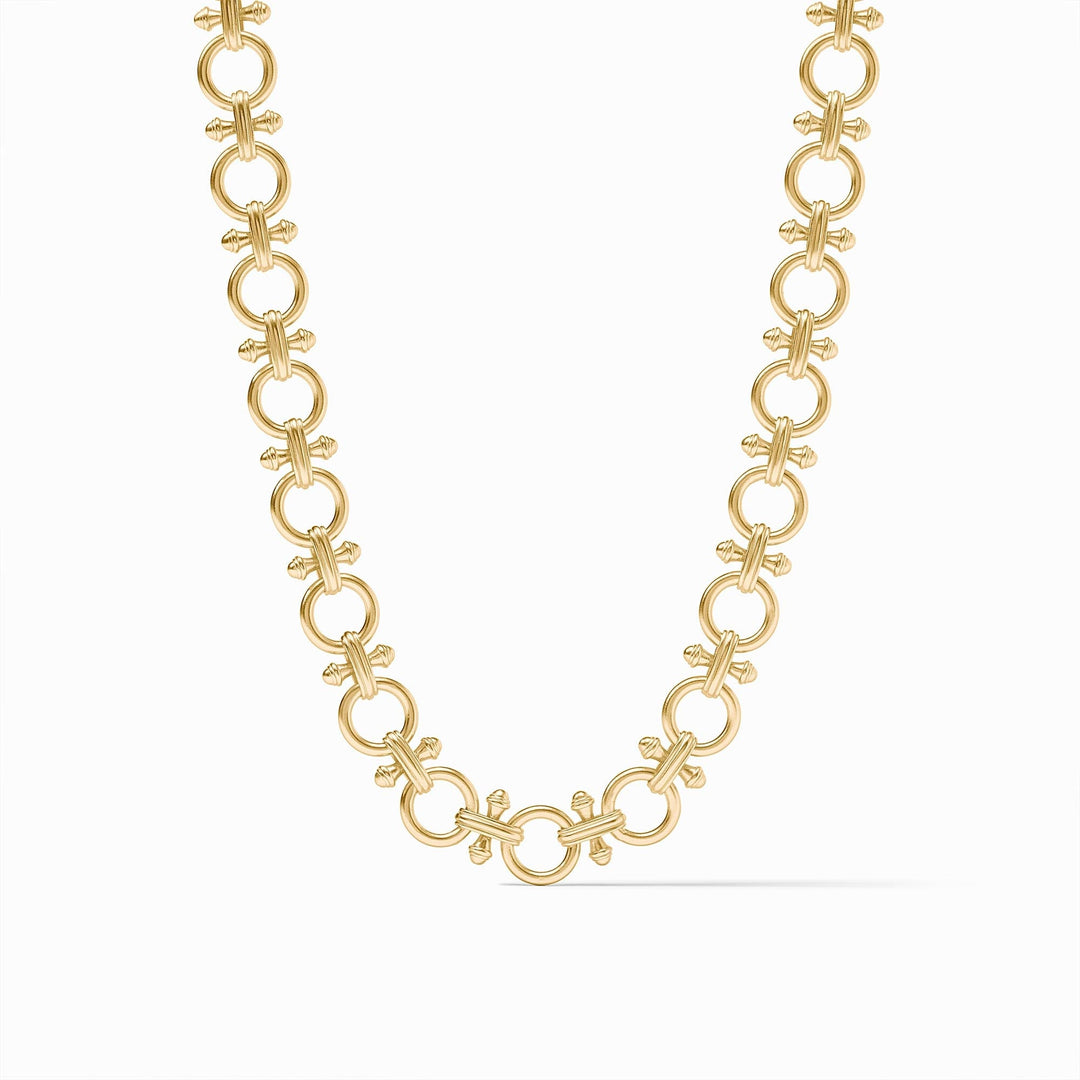 GOLD BAMBOO LINK NECKLACE