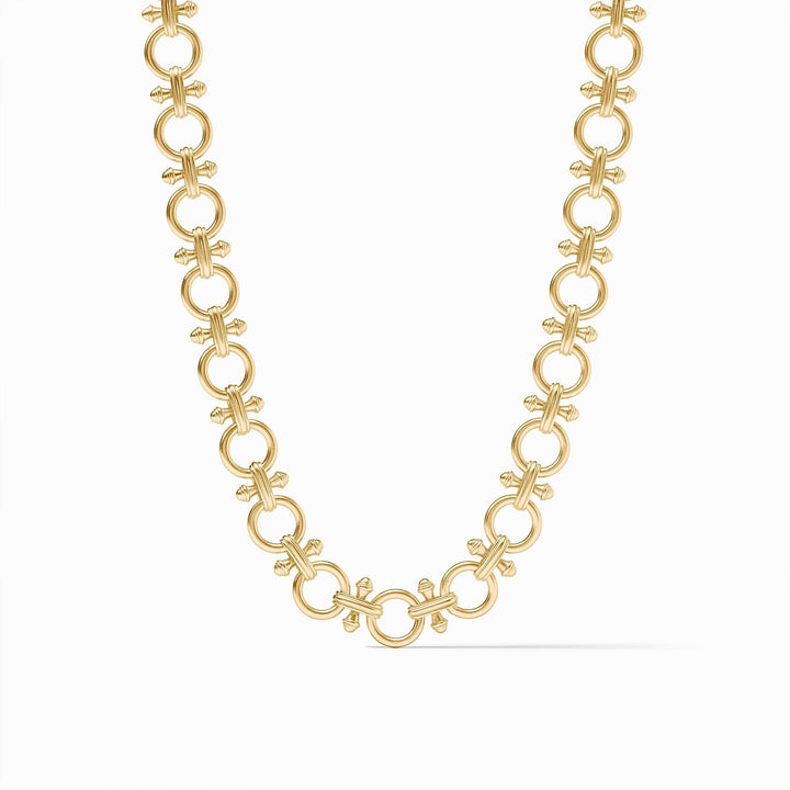 GOLD BAMBOO LINK NECKLACE