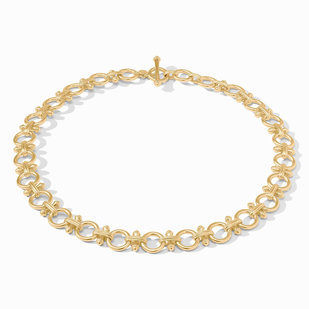 GOLD BAMBOO LINK NECKLACE