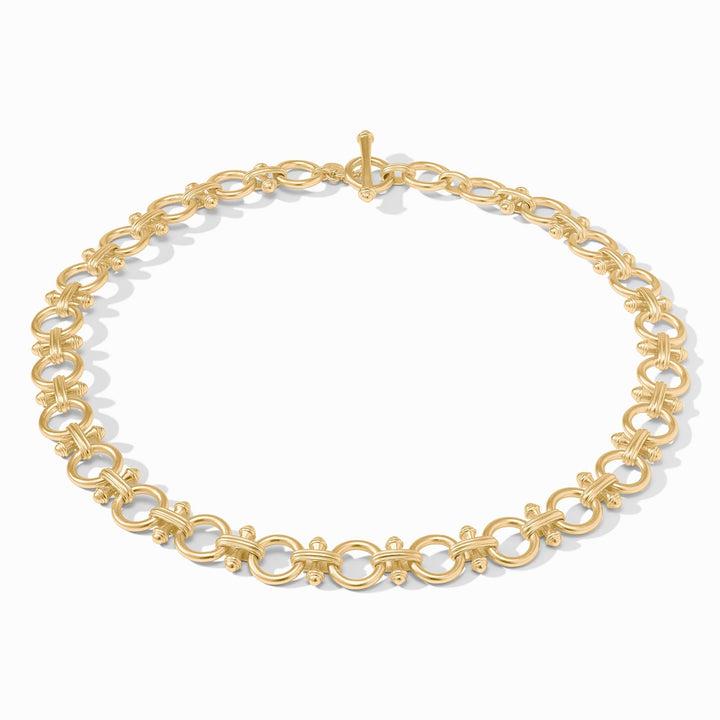 GOLD BAMBOO LINK NECKLACE