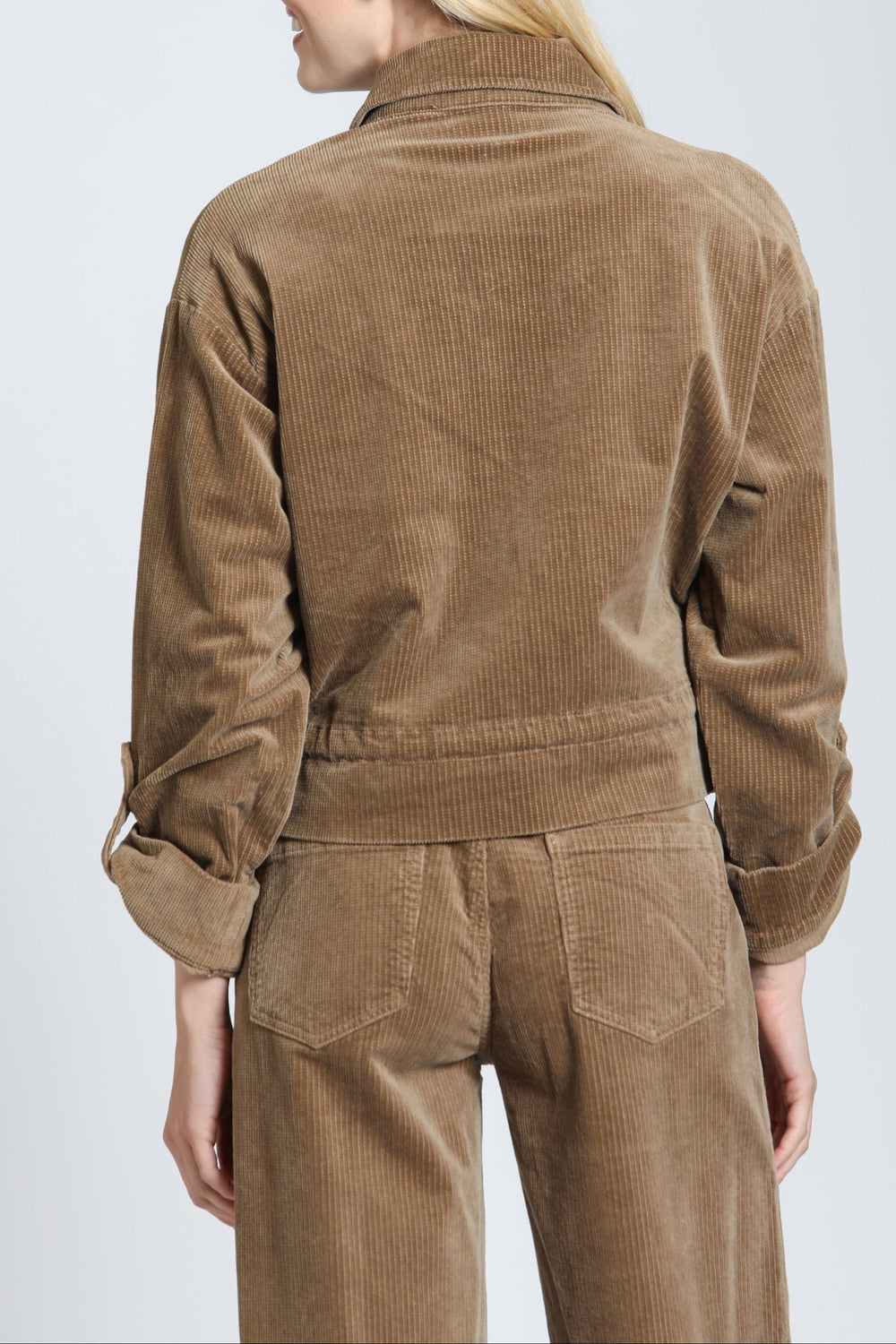 STEFFIE BRONZE CORD UTILITY JACKET
