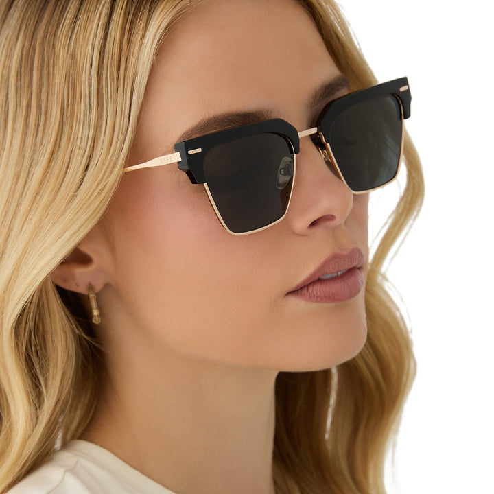 CAPRI BLACK POLARIZED SUNGLASSES
