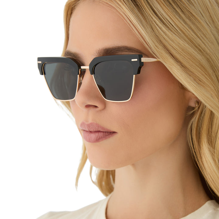 CAPRI BLACK POLARIZED SUNGLASSES