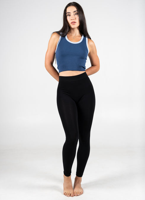 BLACK BAMBOO FULL LENGTH LEGGINGS