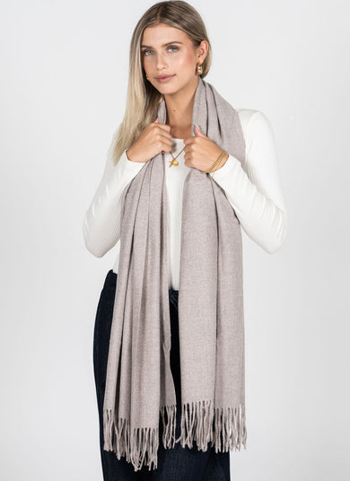 TAN OATMEAL OPULENT SCARF
