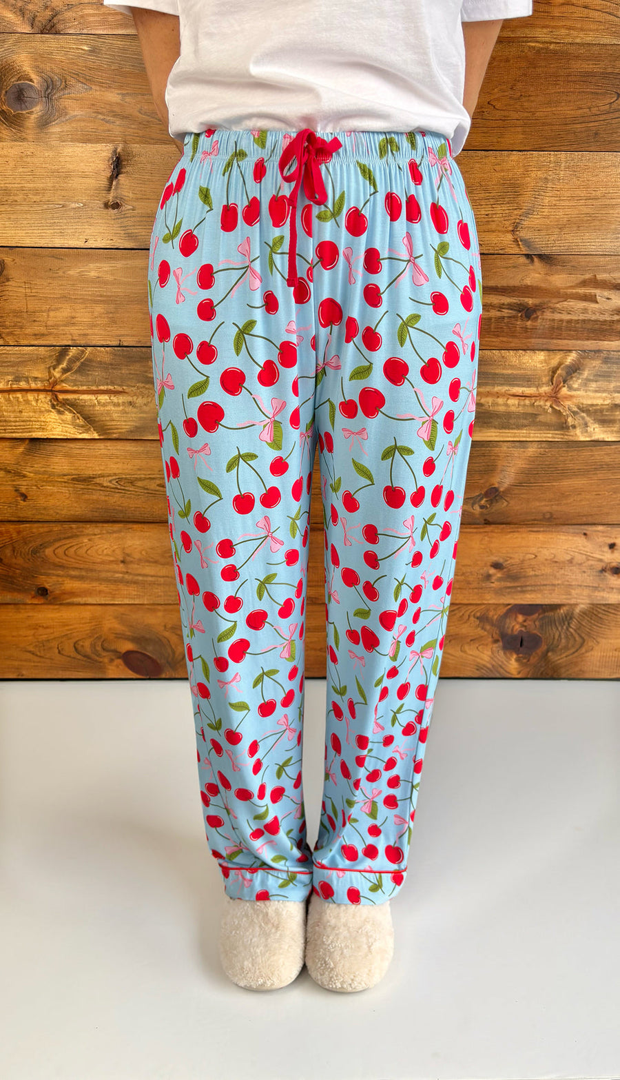 CHERRY PRINT PJ PANT
