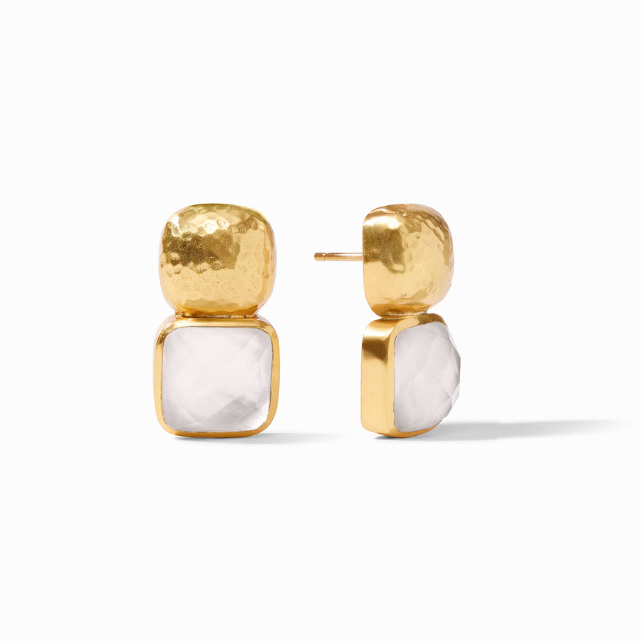 CATALINA IRIDESCENT CLEAR CRYSTAL EARRINGS
