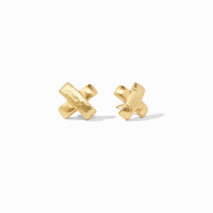 CATALINA GOLD X STUD EARRINGS