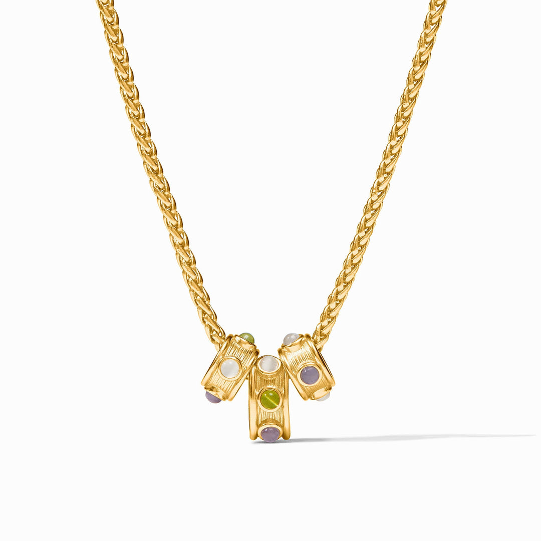 GOLD COBBLESTONE LOOP NECKLACE