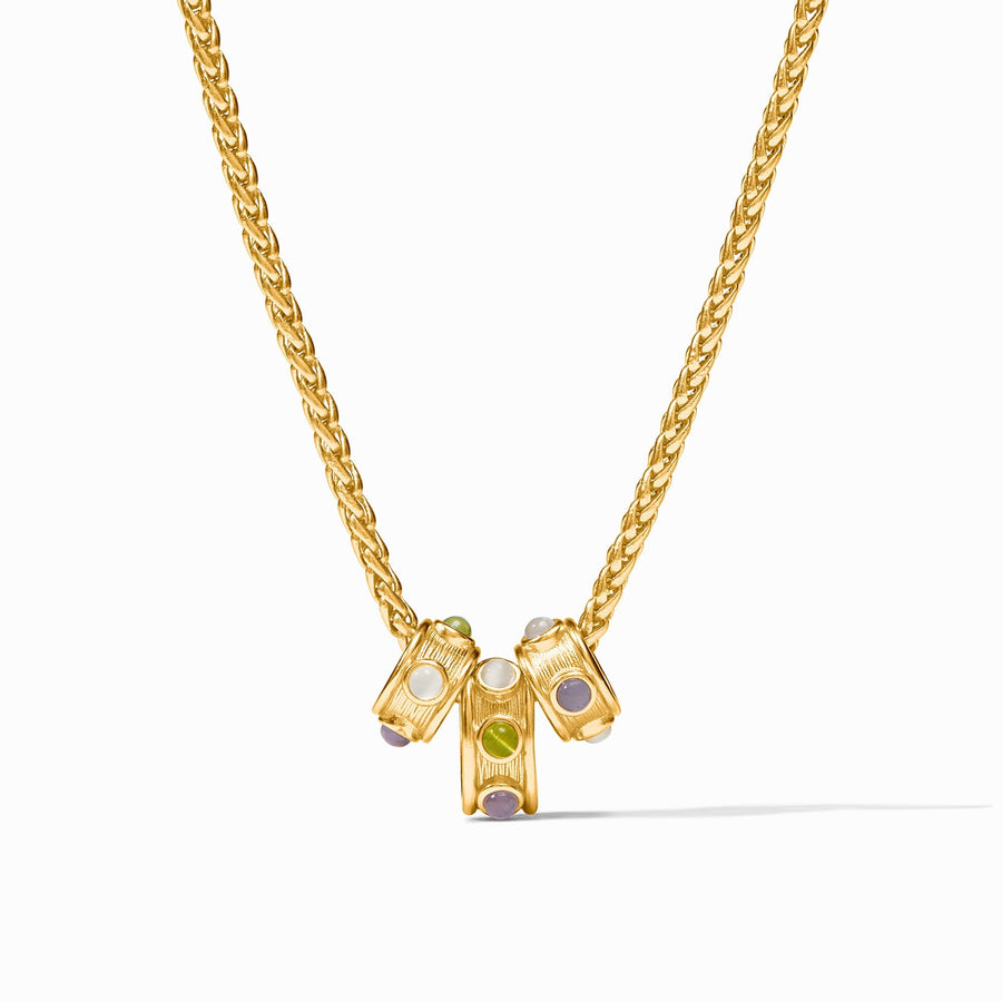 GOLD COBBLESTONE LOOP NECKLACE
