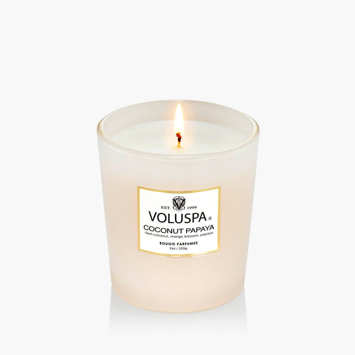 COCONUT PAPAYA 9 oz CLASSIC SPECKLE CANDLE