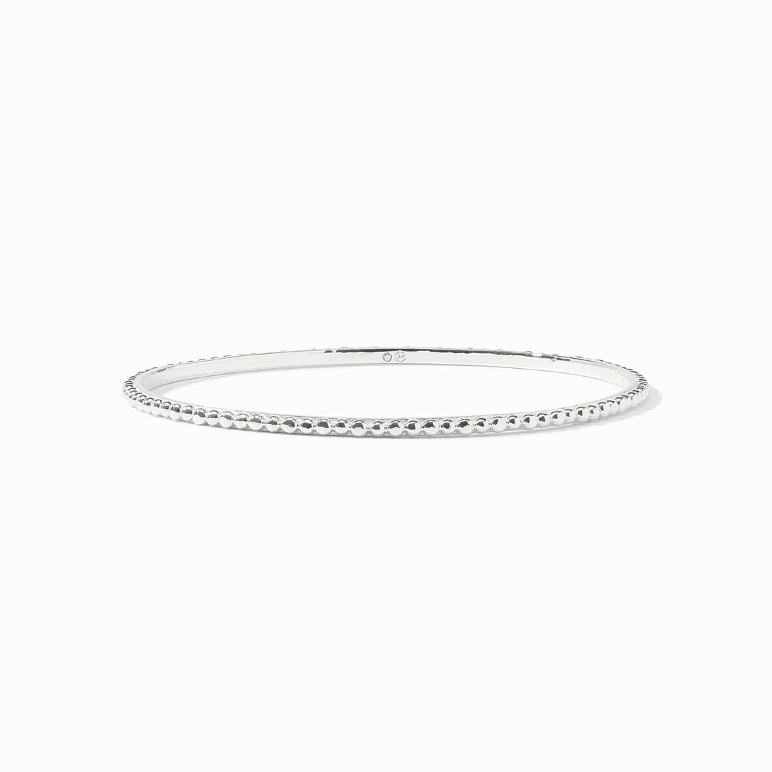 SILVER COLETTE BEAD BANGLE