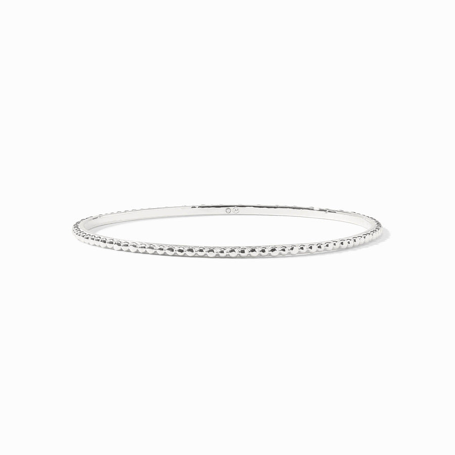 SILVER COLETTE BEAD BANGLE

