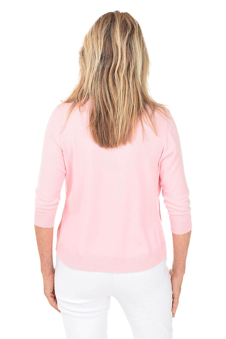 CLEAR LIGHT PINK PATTI CARDIG