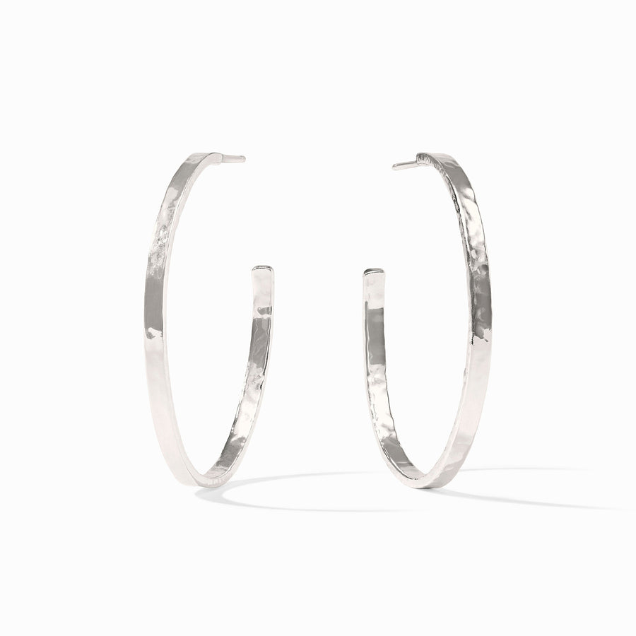 SILVER LARGE CRESCENT HOOP

