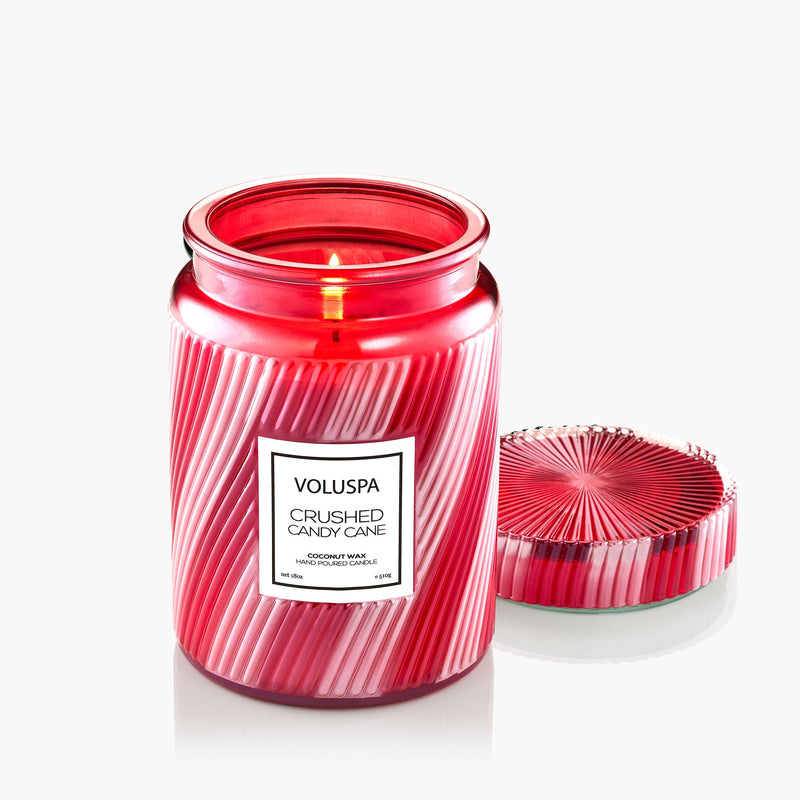 CRUSHER CANDY CANE 18oz LARGE JAR CANDLE
